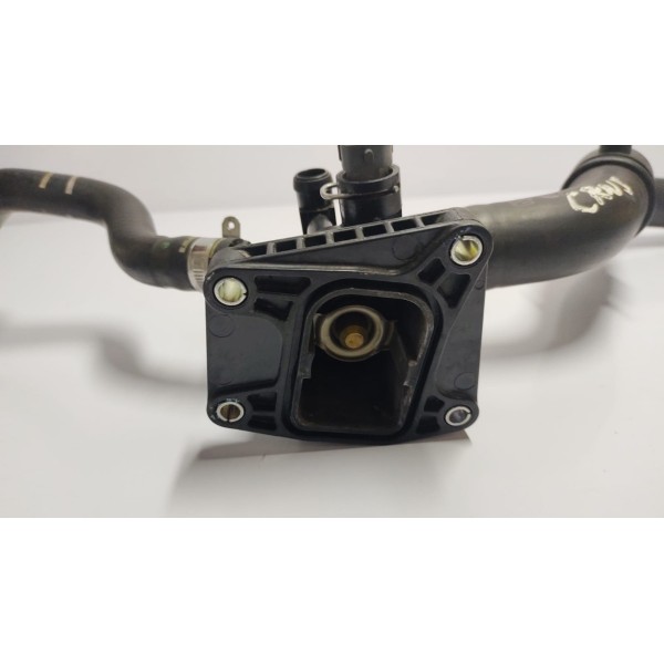 Carcaça Valvula Termostatica C/ Sensor Mangueira Fiat Cronos