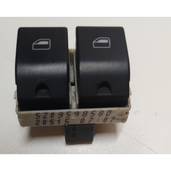 Botão Duplo Vidro Elétrico Dianteiro Esquerdo Vw Fox