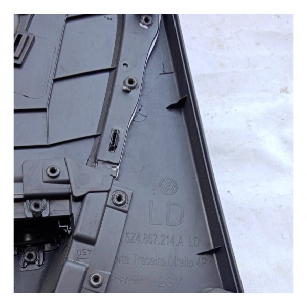 Forro De Porta Traseiro Dir Vw Fox Vidro Elétrico 15 A 21