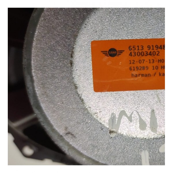 Par Alto Falante Traseiro Lateral Mini Cooper S 2 Portas