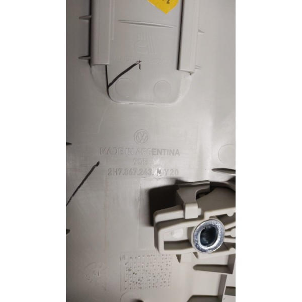 Acabamento Coluna Cinto Segurança Eesq C/ Apoio Vw Amarok V6