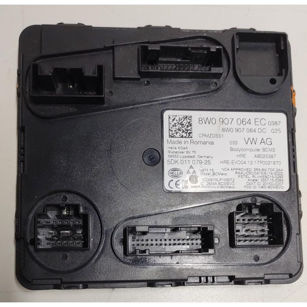 Módulo Conforto Bcm Audi A4 2.0 Tfsi 2015 A 2019