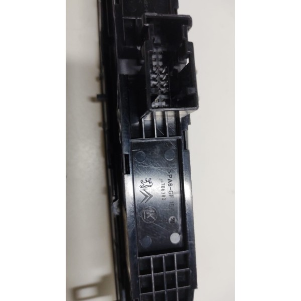 Botão Pisca Alerta Trava Porta Mala Peugeot 308 Cinza