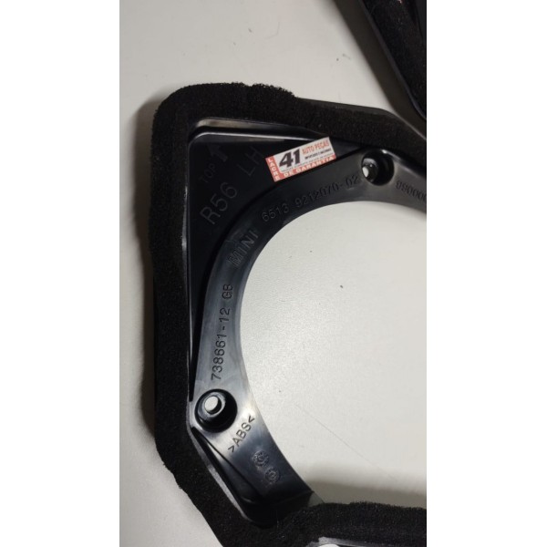 Par Suporte Alto Falante Dir / Esq Mini Cooper S Preto