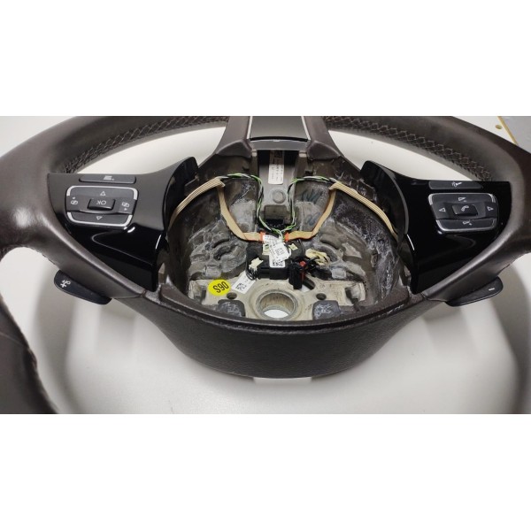 Volante Direção Vw Touareg Com Comando Radio 2012 A 2015