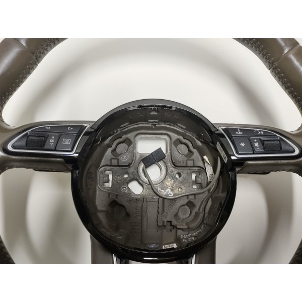 Volante Direção Audi Q3 Couro Marron Comandos Shift 8u0124b