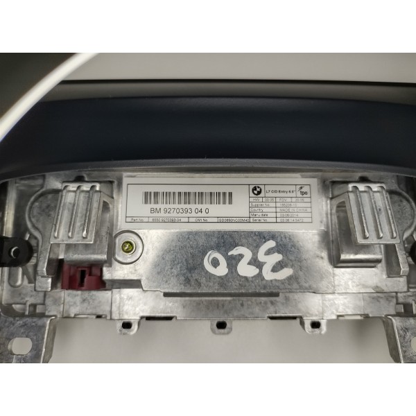 Tela Central Multimídia Bmw 320i / 328i  Bm9270393040 Preto