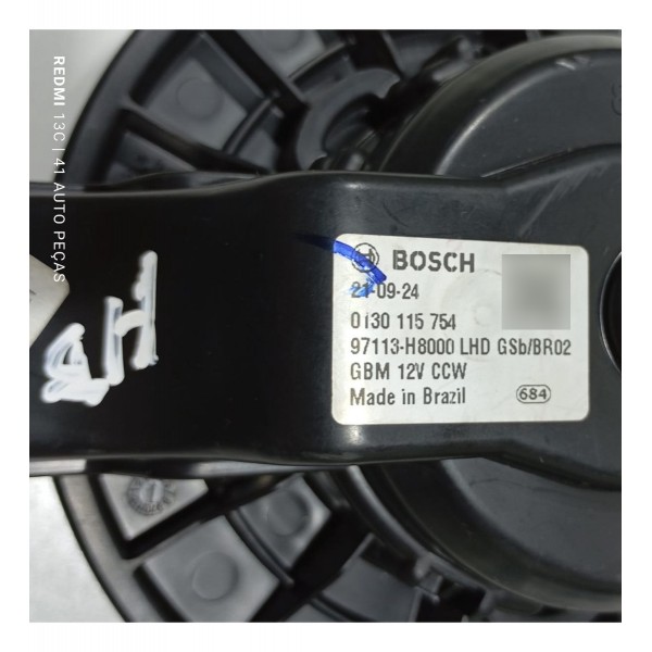 Motor Ventilação Interno Hyundai Hb20 20 A 22