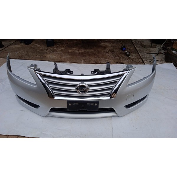 Parachoque Dianteiro Completo Nissan Sentra 14 A 16 Prateado