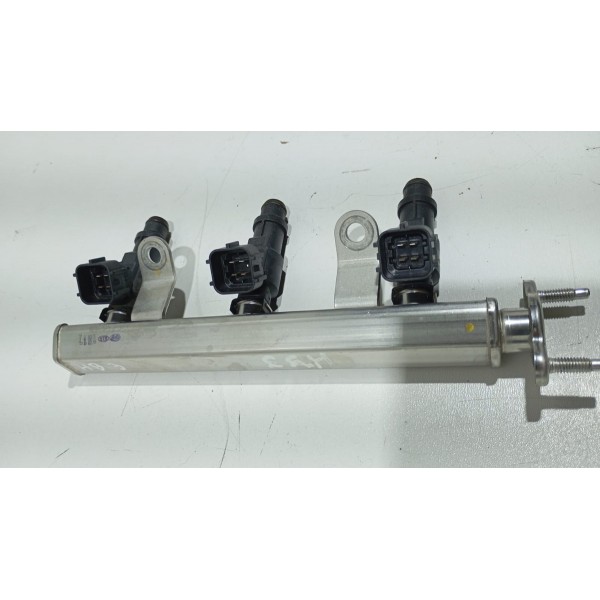 Bico Injetor Com Flauta Hyundai Hb20 1.0 3cc 20 A 21