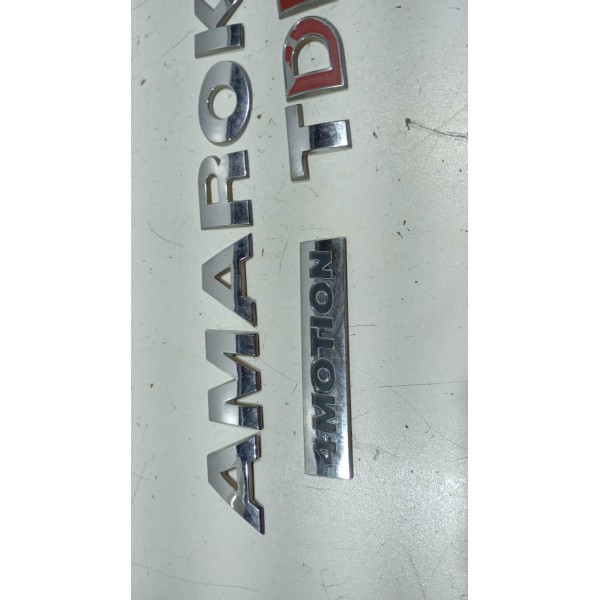 Kit Emblemas Tampa Traseira Vw Amarok 11 A 16