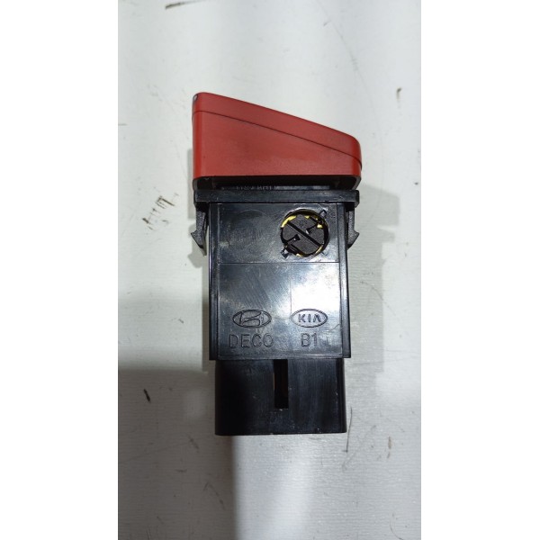 Botão Comando Pisca Alerta Hyundai Tucson 08 A 16 Vermelho