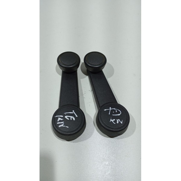 Par Manivela Vidro Traseiro Ford Ka 14 A 24 - Preto