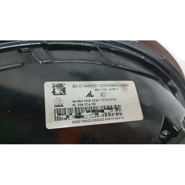 Lanterna Traseira L.d Fiat Toro 16 A 23 Direito/passageiro 1#