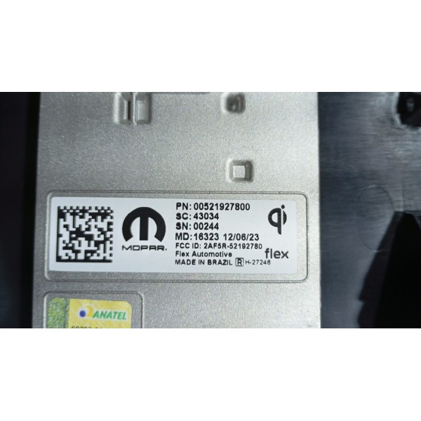 Moldura Modulo Indução Carregador Jeep Renegade T270 22 A 24