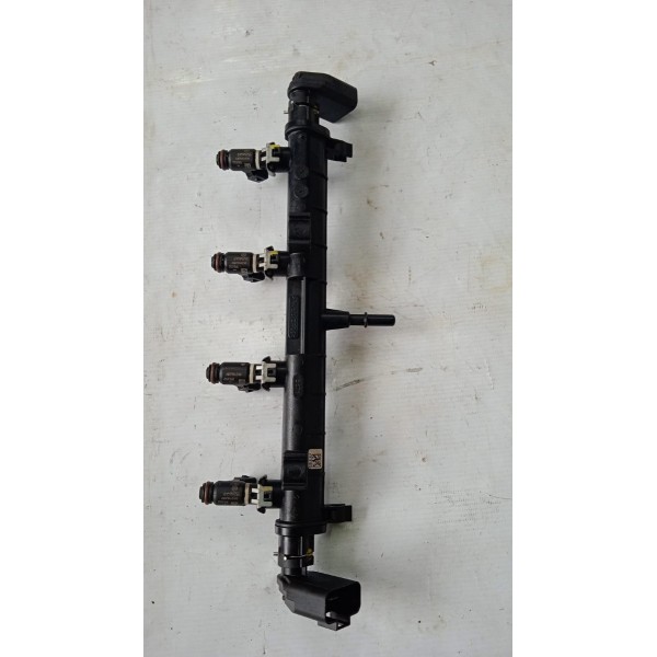 Flauta C 4 Bico Injetor 2 Sensor Fiat Strada Argo Cronos 1.3
