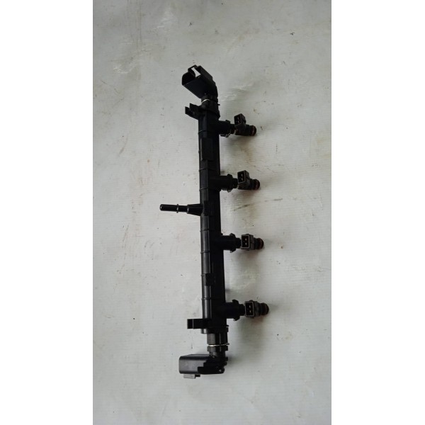 Flauta C 4 Bico Injetor 2 Sensor Fiat Strada Argo Cronos 1.3